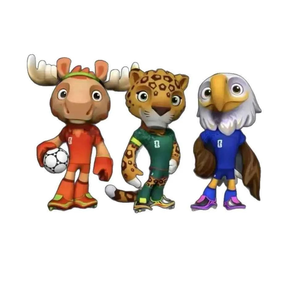 Genuine Panini 2026 US-Canada-Mexico Football Plush Toy Football Mascot Doll Doll Pendant Souvenir