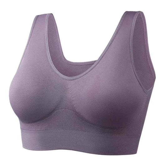 XL-5XL 4PCS Women Seamless Single Layer Camisole Bra Tops Sleep Yoga Sports Bras Tank Tops