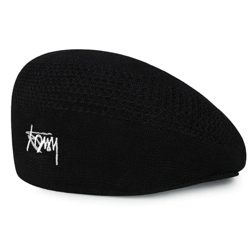 Breathable Mesh Beret Hat for All Seasons