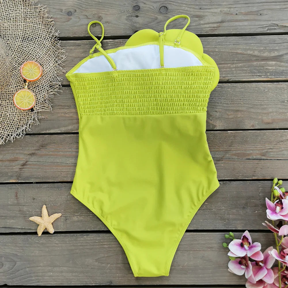 2023 New Arrival Push Up Women Bikini Set Floral Printed Ruffle Bikinis Strappy Bandage Swimwear Brazilian Biquini Bathing Suit SS69