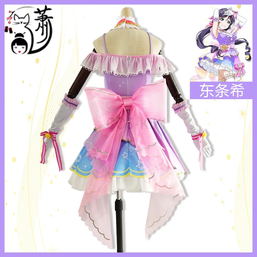 COS-KiKi Anime Lovelive Aqours Tojo Nozomi/Nishikino Maki All Members Fireworks Awakening Lolita Singing Suit Cosplay Costume SS69