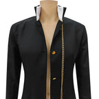 JoJo's Bizarre Adventure Jotaro Kujo Cosplay Costume Black Coat Jacket Halloween Party Outfits