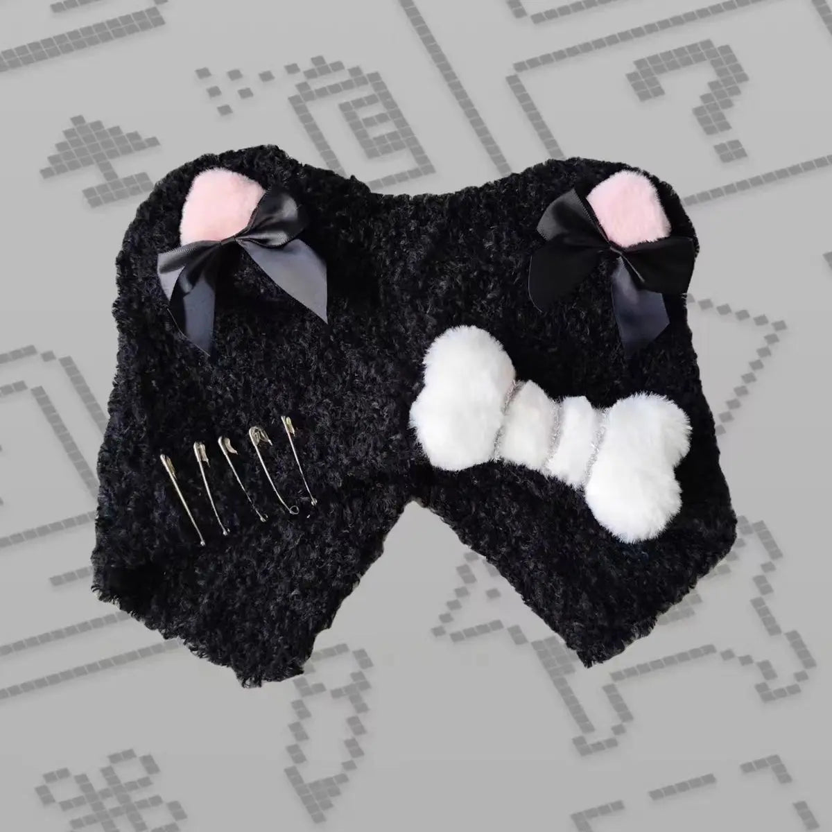 Autumn Winter Grunge Casual Warm Angel's Wings Hats Y2k Aesthetic Knitted Bears Ears Hat Kawaii Lolita Harajuku Caps Fashion SS69