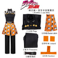 New JOJO Bizarre Adventure Golden Wind Narancia Ghirga Cosplay Costume Black Tops Apron Man Woman Christmas Suit Fan Gifts