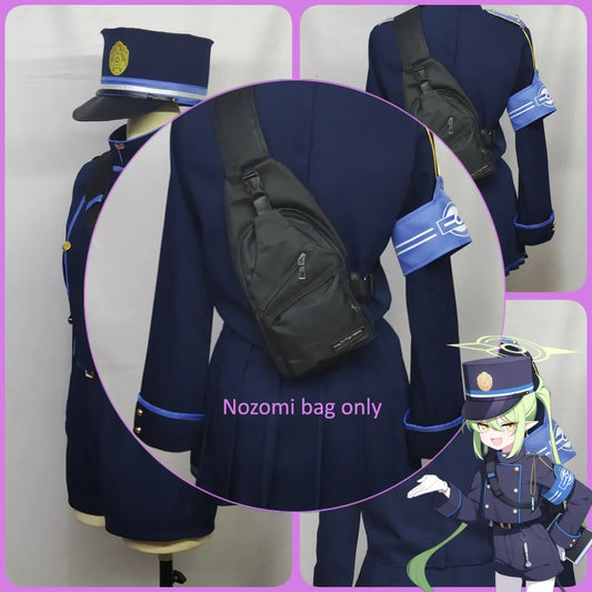 Game Blue Archive Tachibana Nozomi Cosplay Costume Wig Shoes Hikari Cosplay Highlander Railroad Academy Role Play Uniform Prop SS69 45.69 Bag / one size