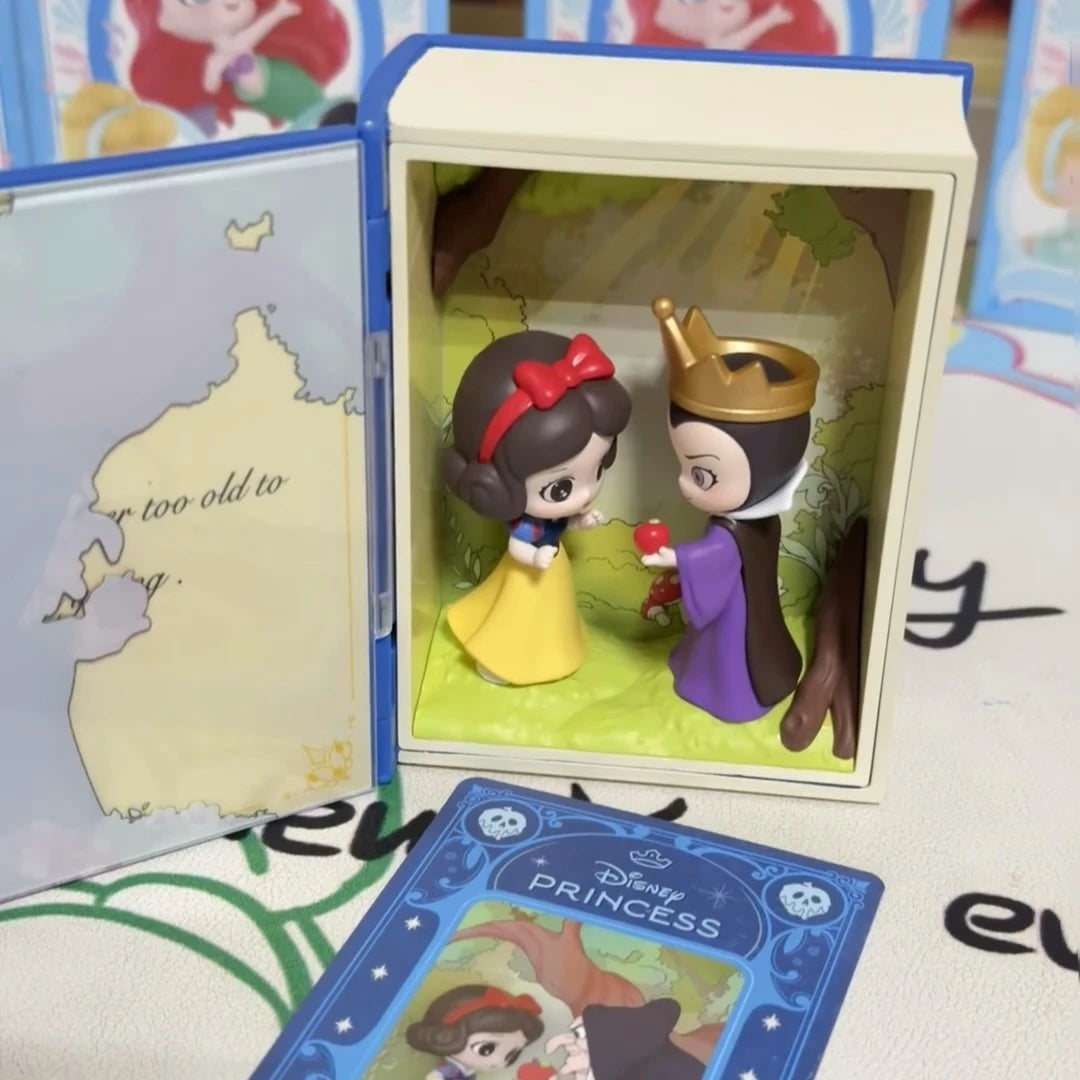 Genuine 100% Disney Princess Talry Tales Series Blind Box Action Figures Toy Collection Desktop Decoration Mystery Box Gift SS69