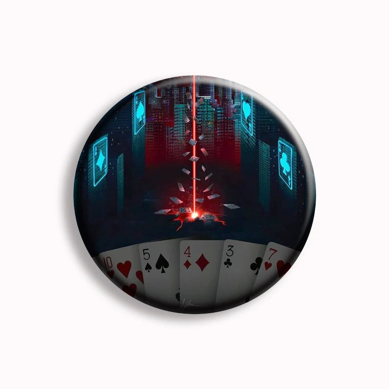 Hot Japan TV Alice in Borderland Soft Button Pin Chishiya Kuina Creative Game Over Brooch Badge Bag Decor Jewelry Fans Collect SS69 6.69 10 / 44mm(1.7in)