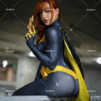 Bat Girls Cosplay Costumes Zentai Suit Bat Girl Bodysuit for Geek Girl Halloween Costumes for Women Excluding Cloak Belt Mask SS69