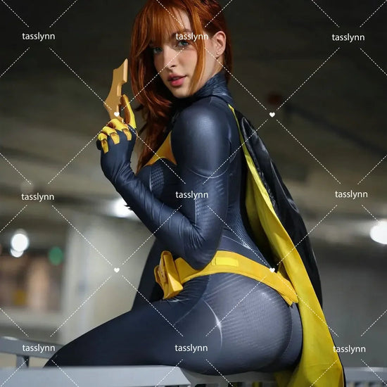 Bat Girls Cosplay Costumes Zentai Suit Bat Girl Bodysuit for Geek Girl Halloween Costumes for Women Excluding Cloak Belt Mask SS69
