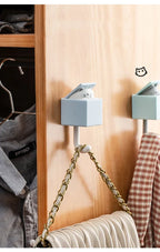 Self-Adhesive Cat Wall Hooks, Cute Animal Decorative Hanger