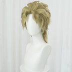 Dio Brando Cosplay Jojo Bizarre Adventure Cosplay High Quality Green Golden Brown Wig Heat Resistant Synthetic Wigs + Wig Cap