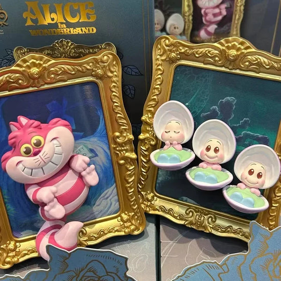 Original Disney Alice In Wonderland Blind Box Art Gallery Series Trendy Collectible Desktop Ornament Model Birthday Gift SS69