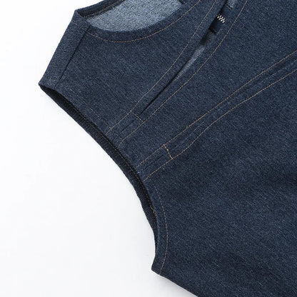 Talenza Women's Sleeveless Round Neck Vest Summer Solid Color Hollow Slim Vest Top Fashion Sexy Streetwear Women's Slim Vest Top SS69