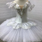 Professional Classical Pancake Ballet Tutu with 9-Layer Stiff Tulle