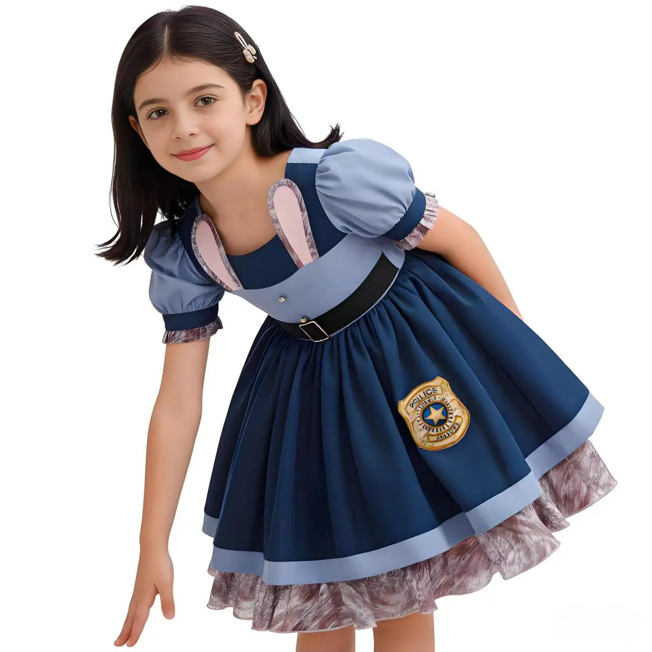 Disney Judy Hopps Zootopia 2 Police Officer Dress for Girls