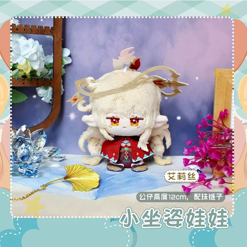 Alice Genshin Impact Plush Doll Sandrone Columbina Yae Miko Arlecchino Nicole Lohen Linnea Game Cosplay Stuffed Toy Illuga Gift