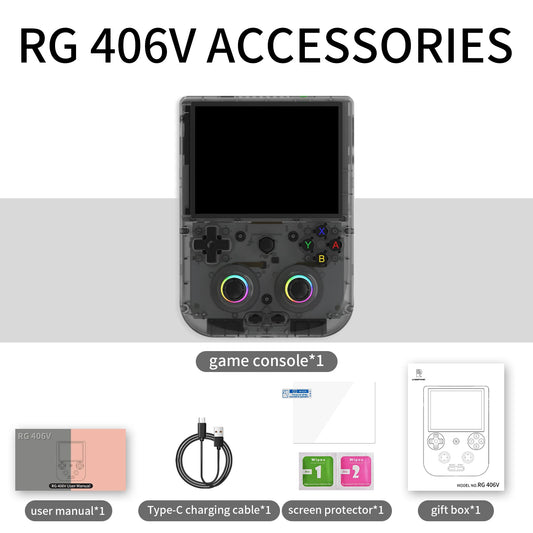 Anbernic RG 406V Retro Handheld Games Console 4"IPS Multi-touch WIFI RGB Ligh 3D Hall Joystick 5500mAh RG406V Video Games Player