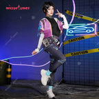 Miccostumes Wiomen's Clove Cosplay Costume Top and Jacket with Shorts and Tights Fullset