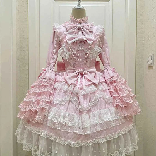 Kawaii Lovely Slim Lolita Dress Women Design Sweet Bow Sleeveless Sling Dresses Elegant Cute Pretty New Clothing