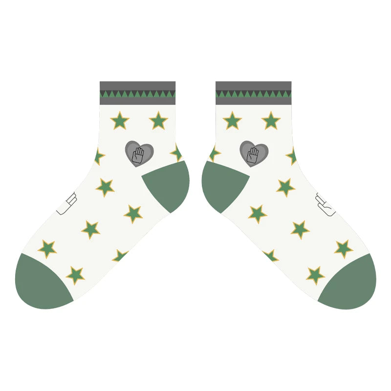 Brdwn Golden Wind Giorno Giovanna Bruno Bucciarati Kira Yoshikage Sock Short Socks Warm