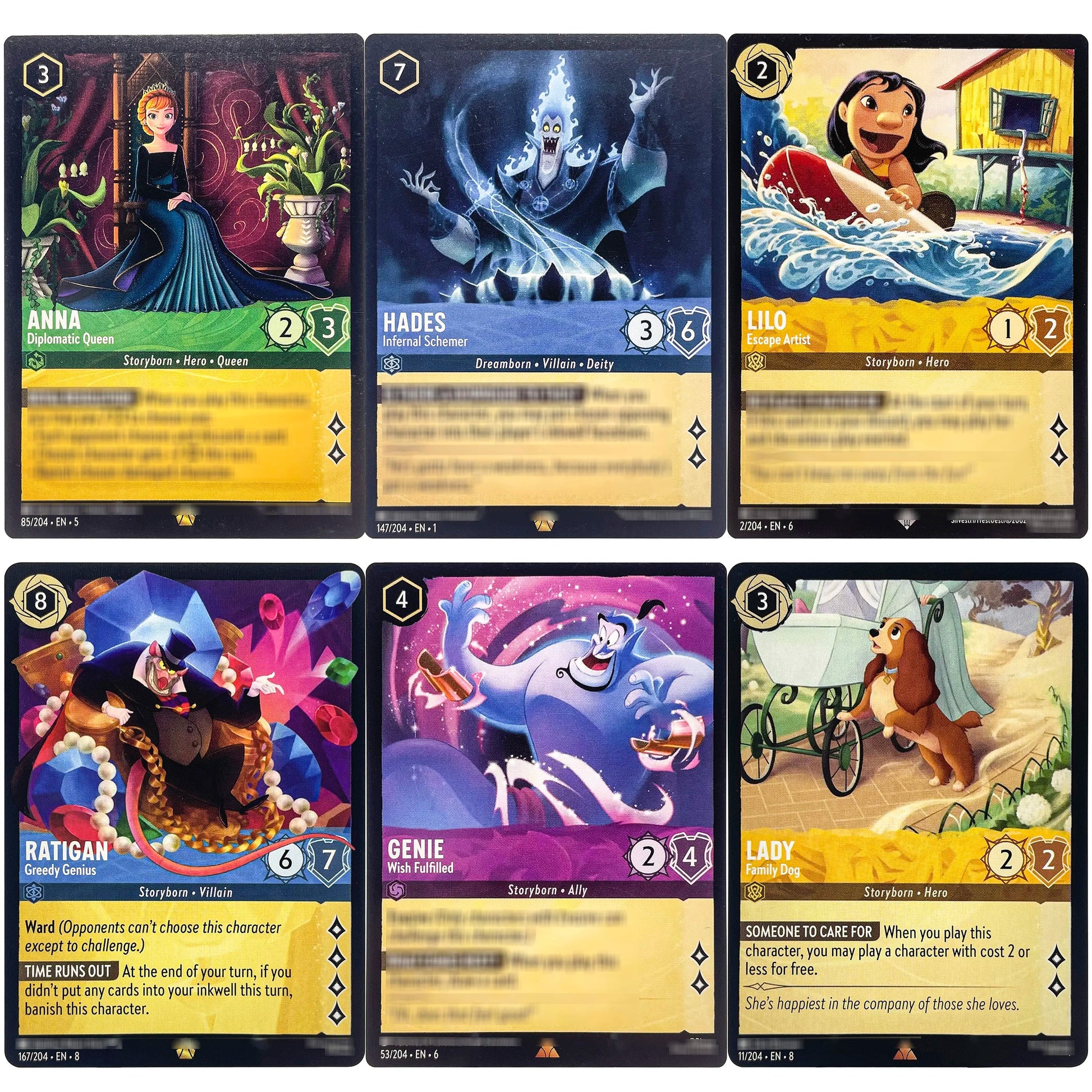 Proxy Popular Favorites Lorcana Card Genie - Wish Fulfilled 53/204 Azurite Sea TCG Near Mint Rare Cards SS69