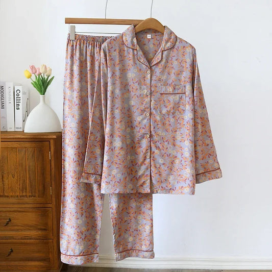 Spring / Summer New 100% viscose long-sleeved trousers pajamas SS69