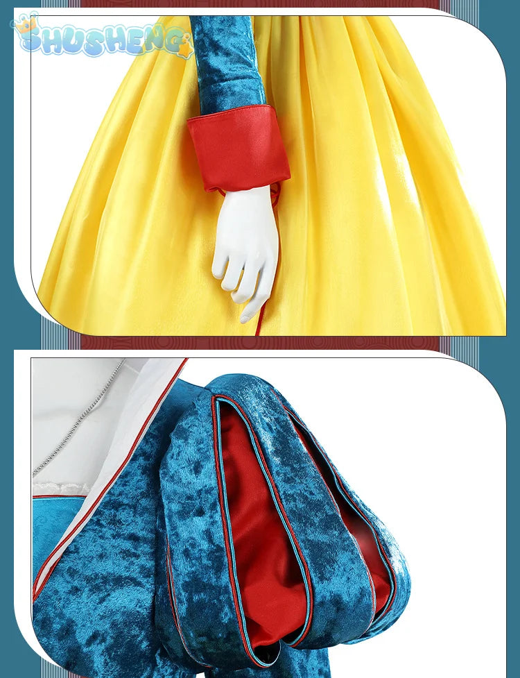 New Movies of 2025 Snow White cosplay Costume Adult and Child Sizes Fairy Tale Sweet Princess Dress Halloween Ball Woman Uniform - SS69