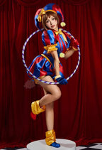 Amazing Digital Circus Pomni Cosplay Costume with Wig & Accessories