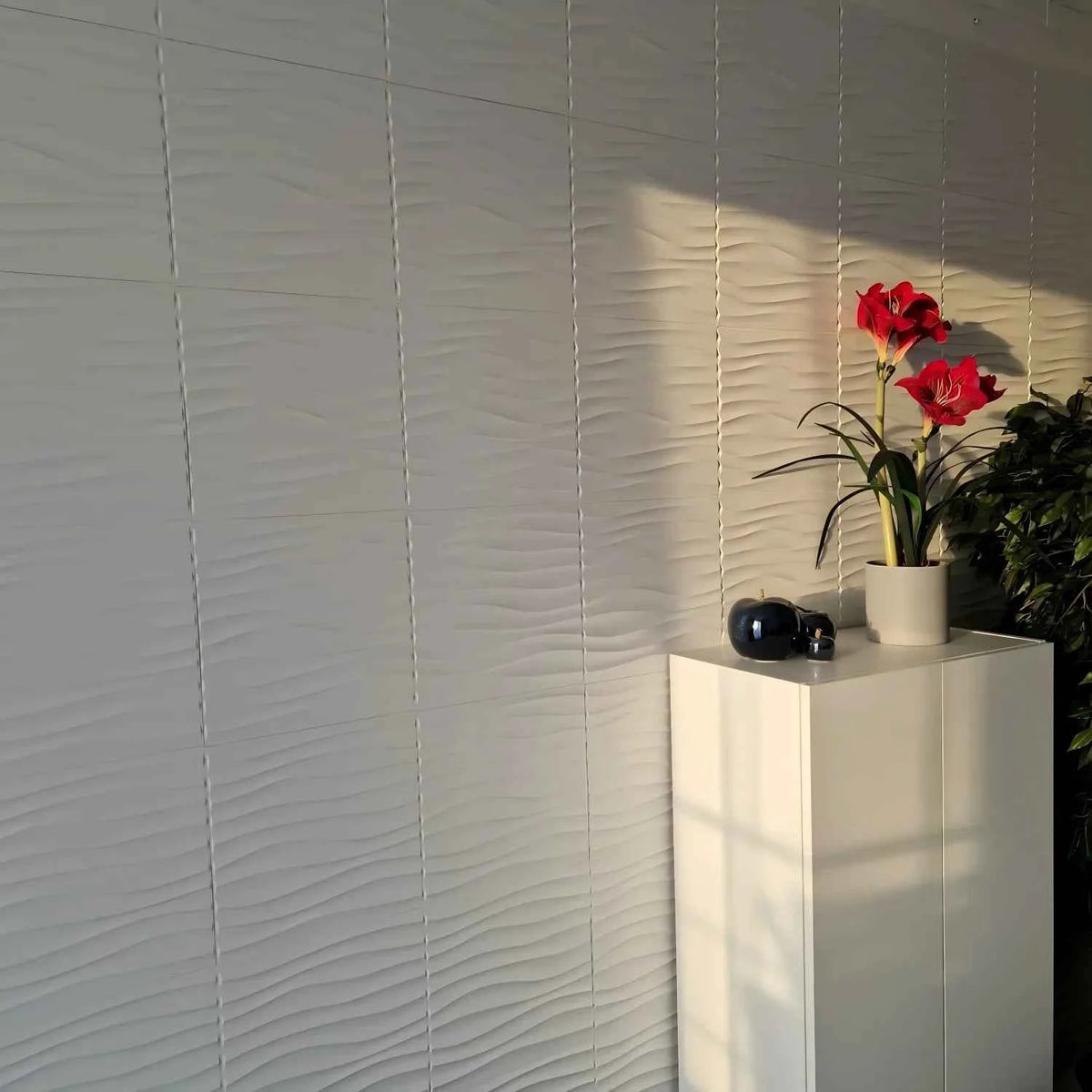 20PCS 3D Wall Panels 30x30cm Indoor Wall Decoration for Living Room Bedroom Hotel Office  Mural Tile-Panel-Mold 3D Wall Sticker