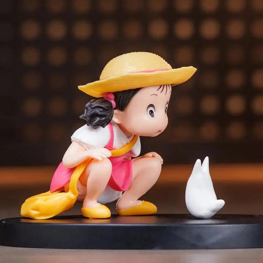 Bandai Totoro PVC Figure 7cm Anime Model Statue for Room Decoration