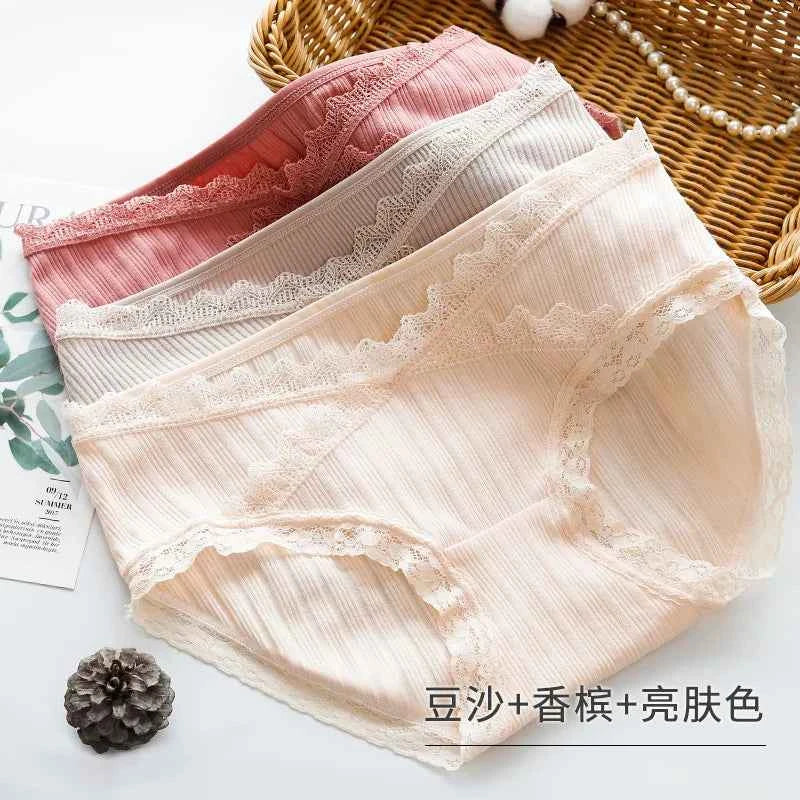 3PCS/Lot cotton Pregnancy Maternity Women Underwear Panties pregnant women clothes U-shaped low-Waist Briefs M L XL XXL K11