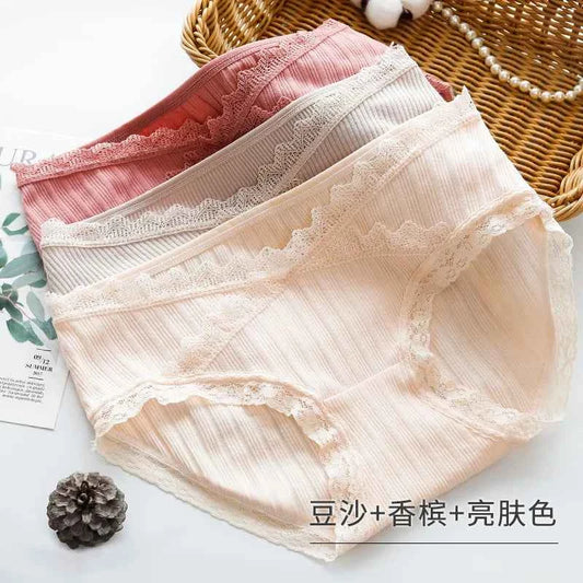 3PCS/Lot cotton Pregnancy Maternity Women Underwear Panties pregnant women clothes U-shaped low-Waist Briefs M L XL XXL K11