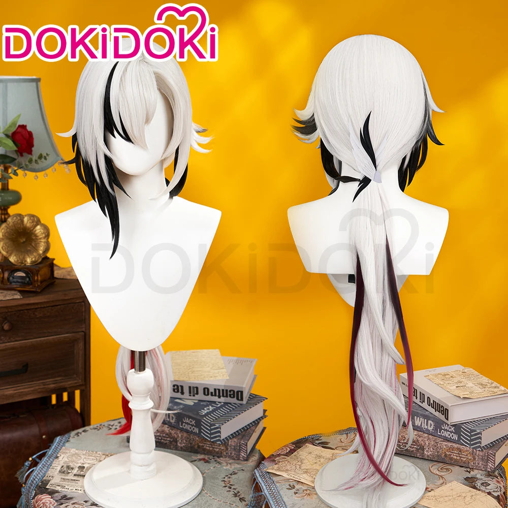 Genshin Impact Arlecchino Cosplay Costume Set with Wig