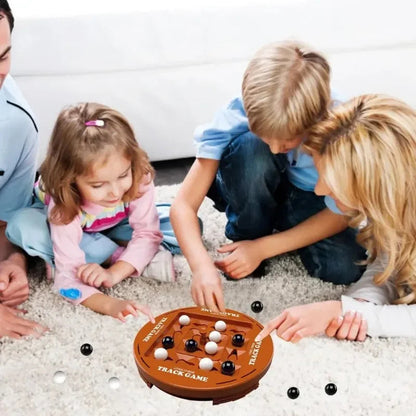 Marble Board Game Educational Strategy Orbit Logic Board Game 2 Player Fast Strategy Game Track Logic Board for Fun Family SS69