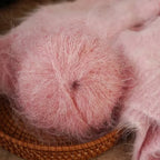 Colorful Long-Haired Alpaca Mohair Blend Yarn 300g for Knitting