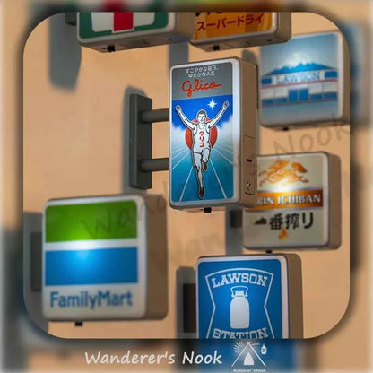 Dotonbori Glico 711 Lake Kawaguchi-ko Lawson Store Sign Lightboard Photo Spot Fridge Magnet Sticker Decoration254