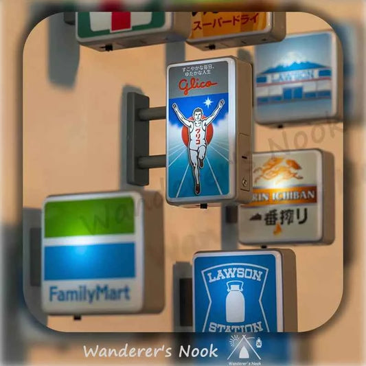 Dotonbori Glico 711 Lake Kawaguchi-ko Lawson Store Sign Lightboard Photo Spot Fridge Magnet Sticker Decoration254