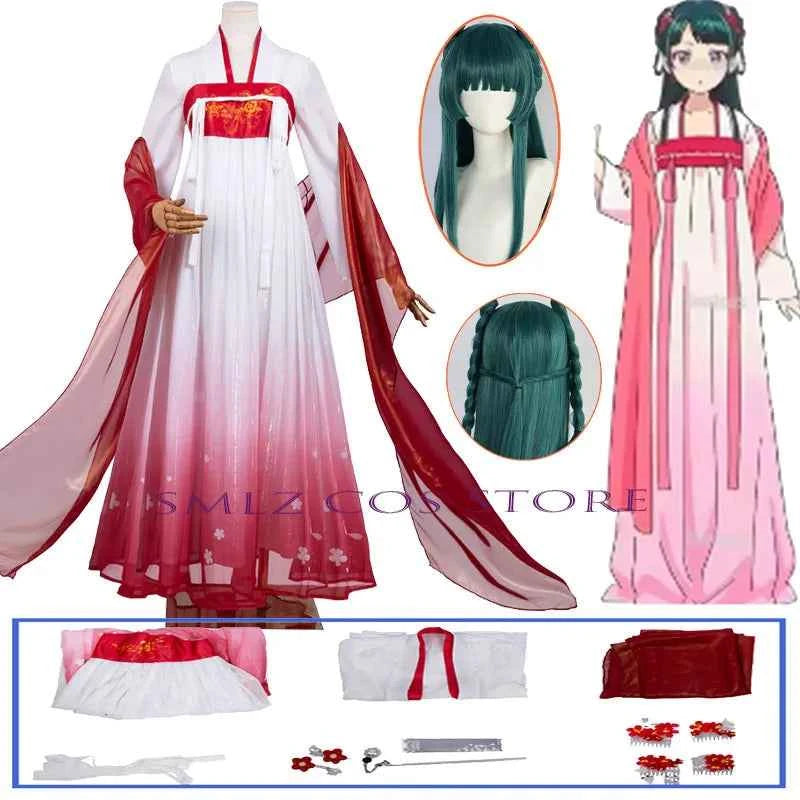 Season 2 Miss Maomao Cosplay Costume Anime The Apothecary Diaries Smlz Mao Mao Costume Wig Mistress Halloween Cosplay Outfit