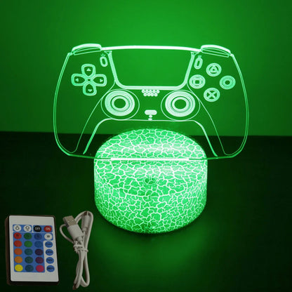 NEON GAMER 3D Lamp LED Night Light Gaming Setup RGB Children's Lamps Gamer Room Decoration Bedroom Table Lamp Personalized Gifts SS69 14.69 Cr16-Gaming 04