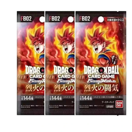 BANDAI DRAGON BALL FB01-06 Booster Packs SUPER CARD GAME Fusion World TCG Collection Card Child Toy