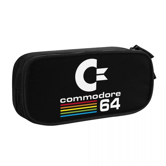 Custom Kawaii Retro Commodore 64 Pencil Case for Girls Boys C64 Amiga Computer Large Capacity Pen Box Bag Stationery SS69 9.69 6