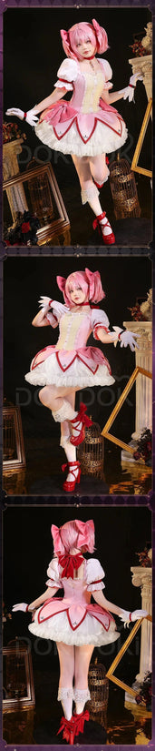 IN STOCK Madoka Cosplay Anime【S-XXL】DokiDoki-SR Kanamee Madoka Cosplay Costume Plus Size SS69