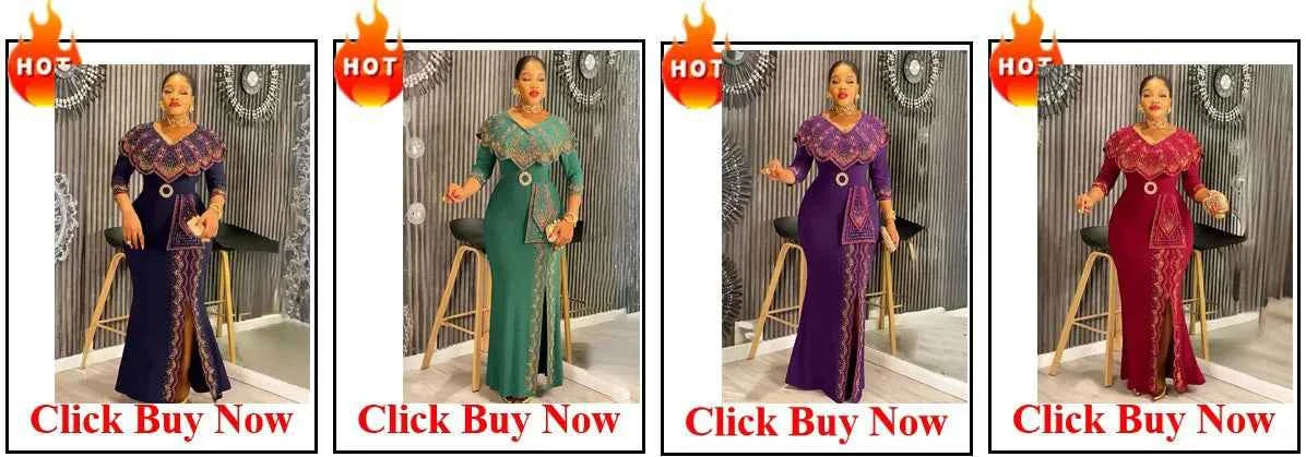 Elegant African Dresses for Women 2025 New Africa Clothing Plus Size Turkey Wedding Party Long Dress Dashiki Ankara Outfits Robe