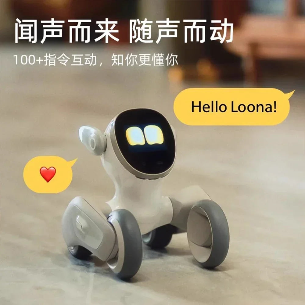 Loona Smart Robot Dog Cute Intelligent Emotional Robots Accompany Voice Machine Compatible Custom Monitor Electronic Toy Gifts