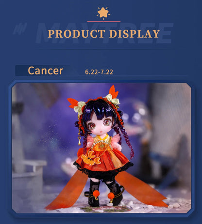 ICY DBS Dream Fairy Maytree OB11 doll 13 ball joint body constellation series Collectible Cute Animal 13cm SD gift BJD SS69