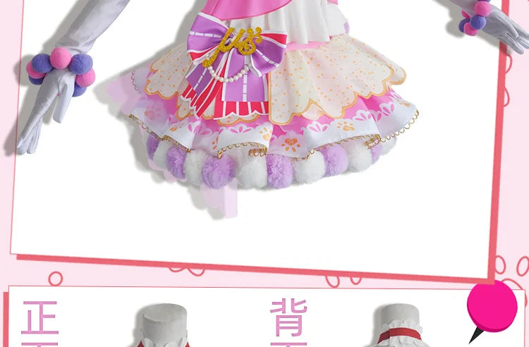 In Stock Anime LoveLive Cat Twin Tail Arcade Game 9 Characters Cosplay Costume Tojo Nozomi Nico Honoka Umi Rin Maki Eli Full Set SS69