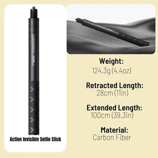 Insta360 Invisible Selfie Stick 114cm 100cm 85cm Extensible Monopod Grip For Insta 360 X5 X4 Air X3 Original Accessories