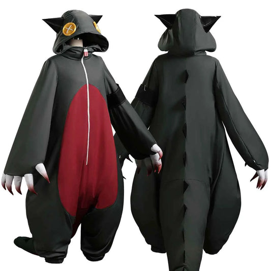 HOLOUN Gachiakuta Anime Guita Onesie Cosplay Costume Embroidery Dinosaur Pajama Outfit Convention Halloween Christmas