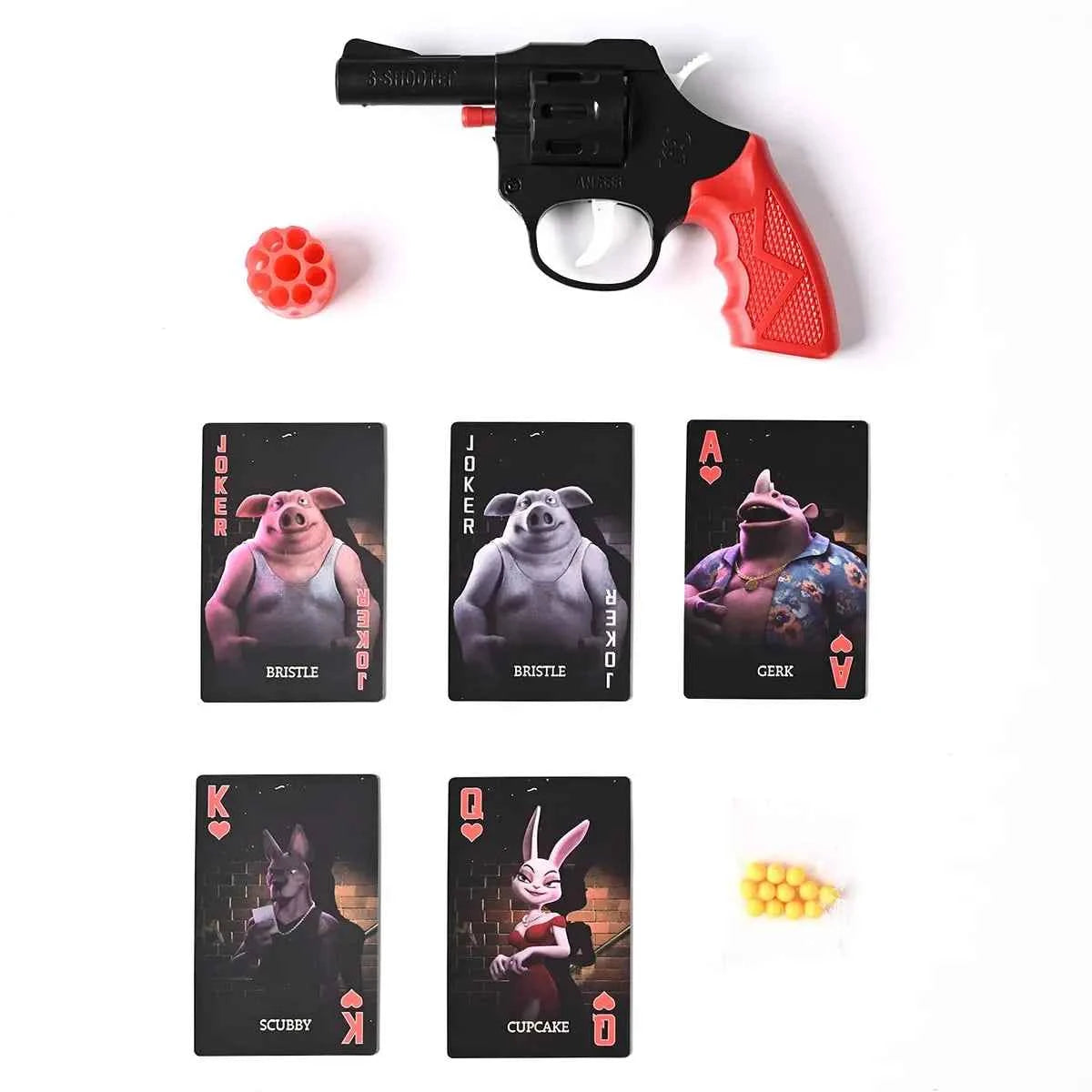 Liar's Bar Social Strategy Card Game - 20 Expertly Crafted Cards Cards with Themed Props for Holiday Parties, Family Reunions