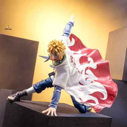 Handmade 1/12 NARUTO The Fourth Hokage Namikaze Minato SHF 2.0 Cloth Cloak Accessory Anime Action Figures Body Model Toys SS69